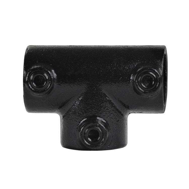 Karton Rohrverbinder T-Stück lang - Schwarz-C / 33,7 mm (35 stück)