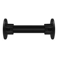 Doos Ronde voetplaat met inleg (set) - zwart-B / 26,9 mm (30 stuks)