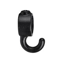 Karton Rohrverbinder Stellring mit Haken - Schwarz-B / 26,9 mm (160 Stück)