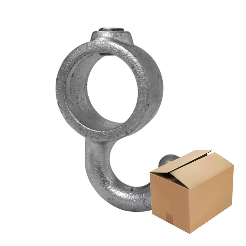 Karton Rohrverbinder Garderobenhaken-D / 42,4 mm (120 Stück)