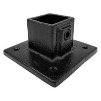Doos Vierkante voetplaat - zwart - vierkant - 40 mm (25 stuks)