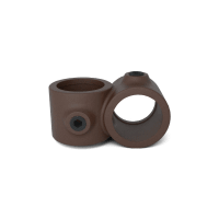 Buiskoppeling Kruisstuk 90° - vintage bruin-B / 26,9 mm