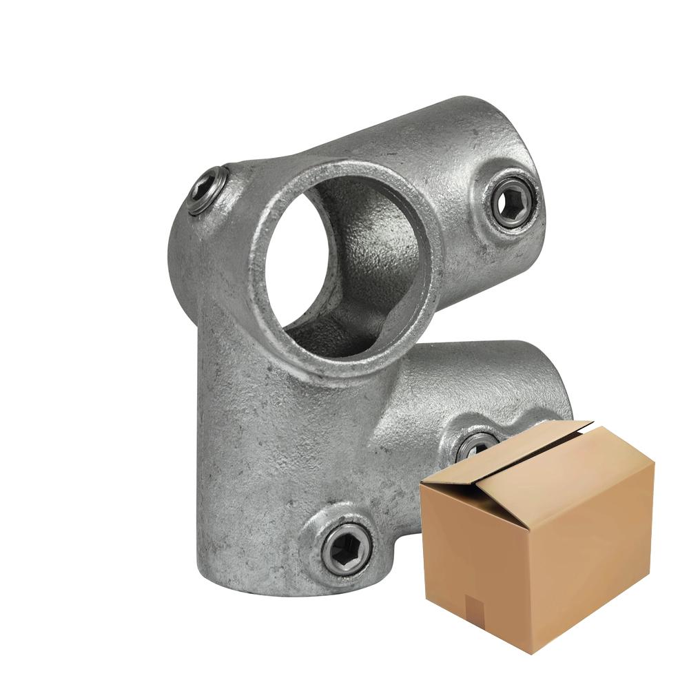 Karton Rohrverbinder Traufenbogen 27½°-E / 48,3 mm (6 Stück)