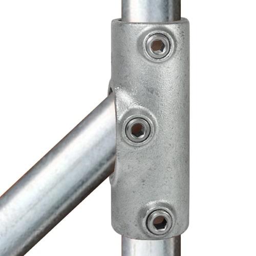 Buiskoppeling Railingbevestiging tot 45°-C / 33,7 mm Buiskoppeling Railingbevestiging tot 45°-C / 33,7 mm