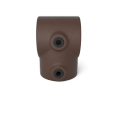 Buiskoppeling Kort T-stuk - vintage bruin