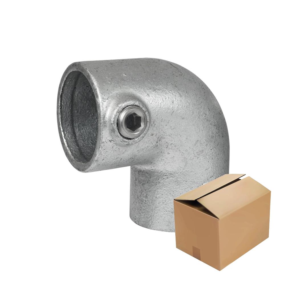 Karton Rohrverbinder Bogen 90°-C / 33,7 mm (45 Stück)