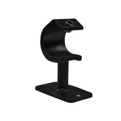 Buiskoppeling Leuningdrager met inleg - zwart-B / 26,9 mm