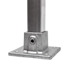 Buiskoppeling Vierkante voetplaat - vierkant