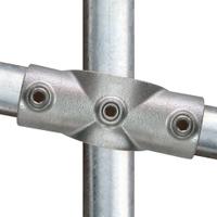 Rohrverbinder Kreuzstück in 1 Ebene für Gefälle 0° - 11°-D / 42,4 mm Rohrverbinder Kreuzstück in 1 Ebene für Gefälle 0° - 11°-D / 42,4 mm