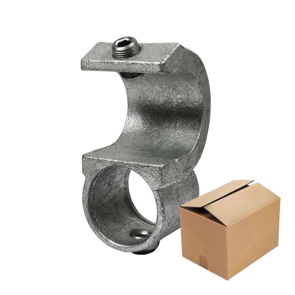 Karton Rohrverbinder Kreuzstück offen mit Einlage-E / 48,3 mm (20 Stück)