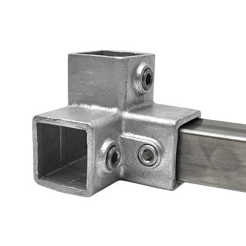Buiskoppeling Drieweg kniestuk 90⁰ - vierkant - 25 mm Buiskoppeling Drieweg kniestuk 90⁰ - vierkant - 25 mm