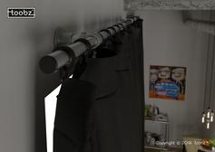 Gordijnroede Southampton: 26,9mm / zilverkleurig