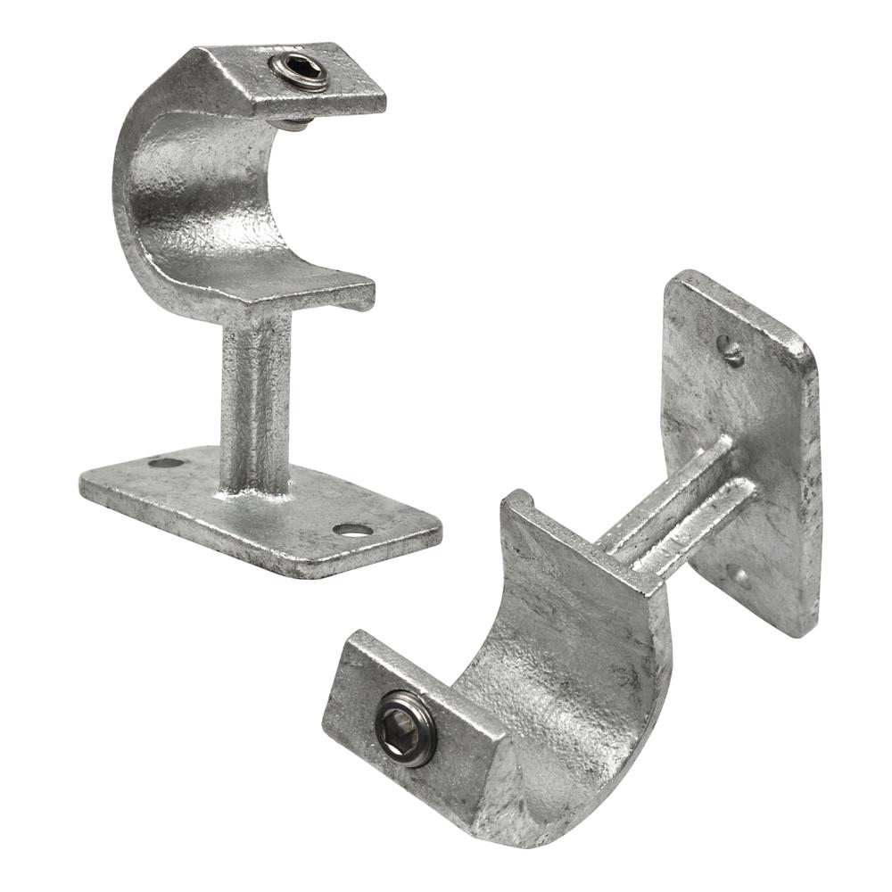 Buiskoppeling Leuningdrager met inleg-E / 48,3 mm