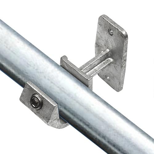 Buiskoppeling Leuningdrager met inleg-E / 48,3 mm