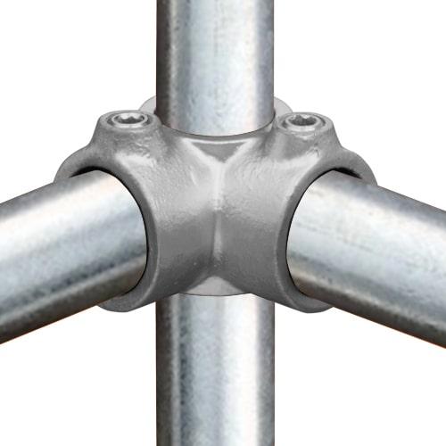 Karton Rohrverbinder Eckstück durchgehend-C / 33,7 mm (35 Stück)