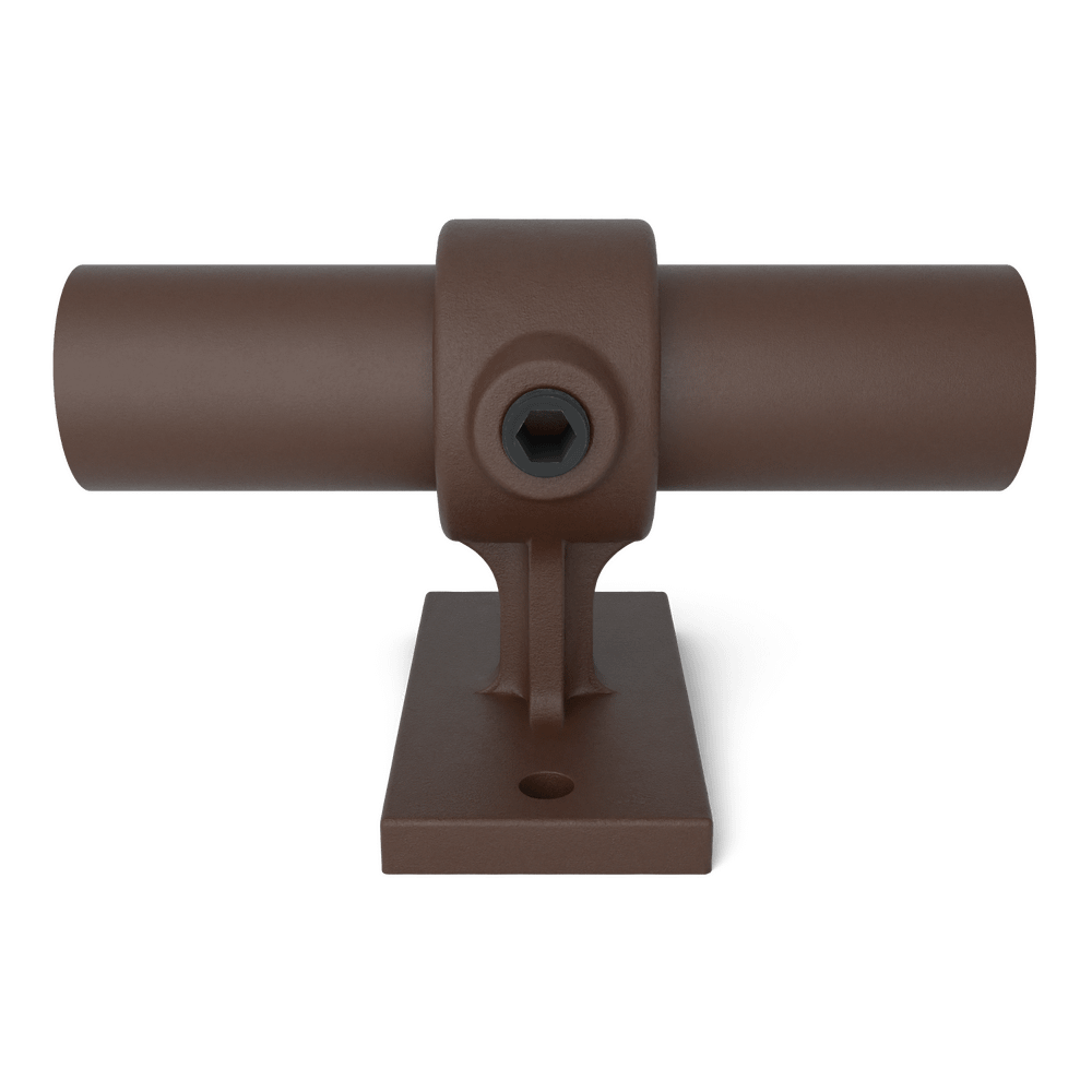 Buiskoppeling Leuningdrager - vintage bruin-B / 26,9 mm