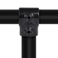 Karton Rohrverbinder T-Stück kurz - Schwarz-E / 48,3 mm (30 Stück)