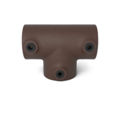 Buiskoppeling Lang T-stuk - vintage bruin