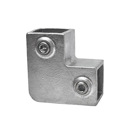 Rohrverbinder Bogen 90° - quadratisch - 40 mm Rohrverbinder Bogen 90° - quadratisch - 40 mm