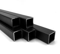 Vierkante stalen buizen zwart: 40 x 40 mm