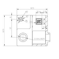 Rohrverbinder Eckstück durchgehend mit Lippe - Schwarz – quadratisch - 25 mm