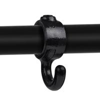 Karton Rohrverbinder Garderobenhaken - Schwarz-B / 26,9 mm (160 Stück)
