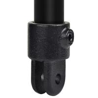 Buiskoppeling Huls t.b.v. scharnierstuk - zwart-B / 26,9 mm