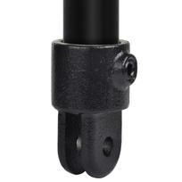 Buiskoppeling Huls t.b.v. scharnierstuk - zwart-B / 26,9 mm