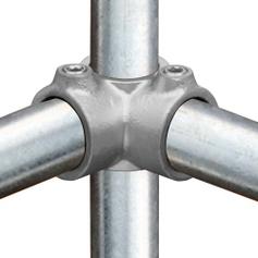 Buiskoppeling Hoekstuk doorlopende staander-A / 21,3 mm