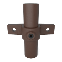 Buiskoppeling Oogdeel dubbele lip - vintage bruin-B / 26,9 mm