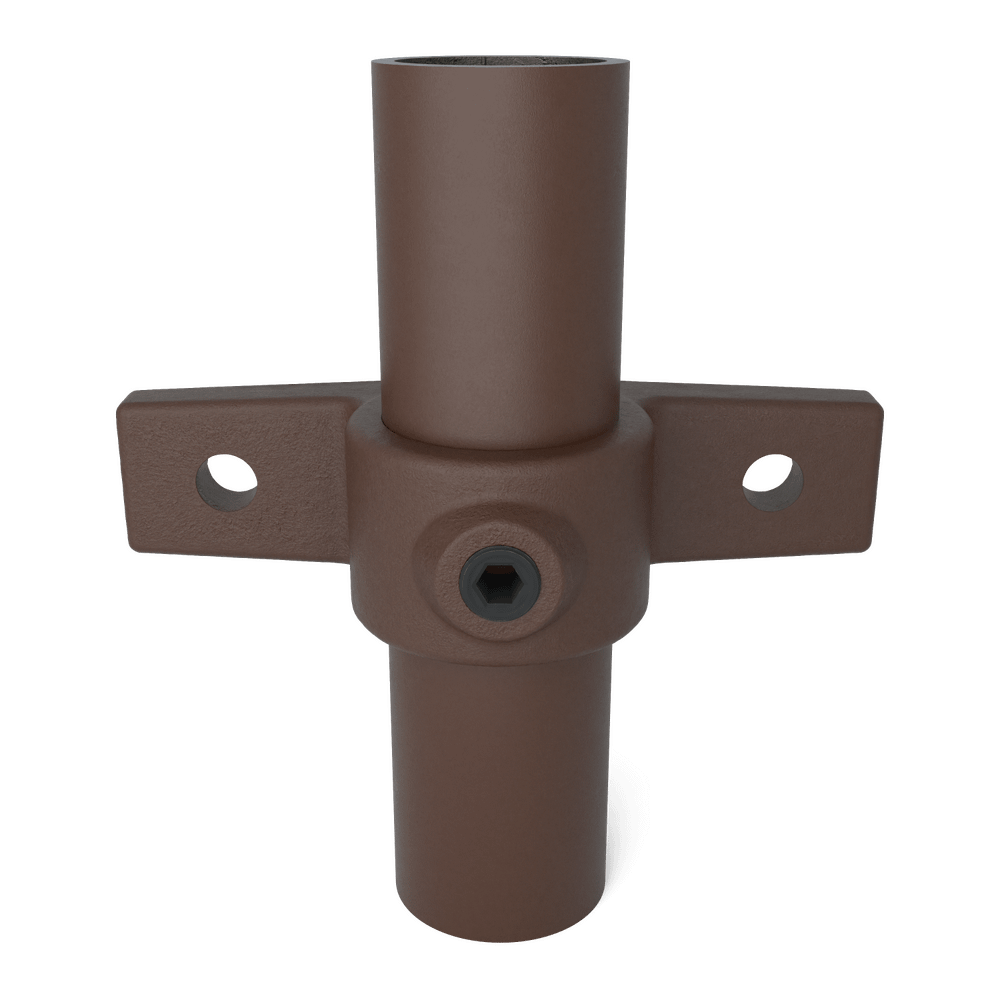 Buiskoppeling Oogdeel dubbele lip - vintage bruin-B / 26,9 mm