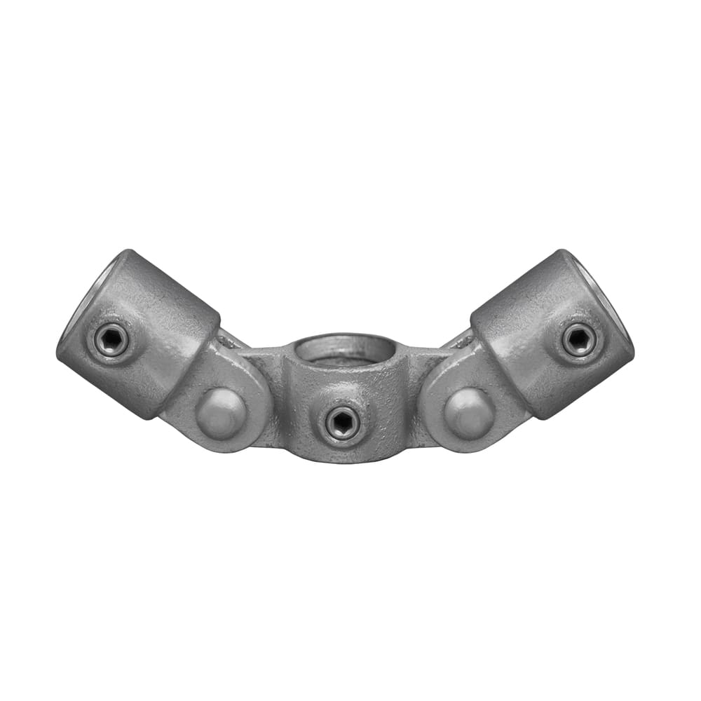 Karton Rohrverbinder Gelenkstück doppelt-F / 60,3 mm (10 Stück)