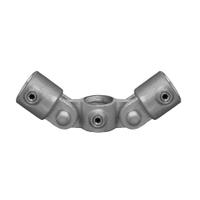 Karton Rohrverbinder Gelenkstück doppelt-F / 60,3 mm (10 Stück)