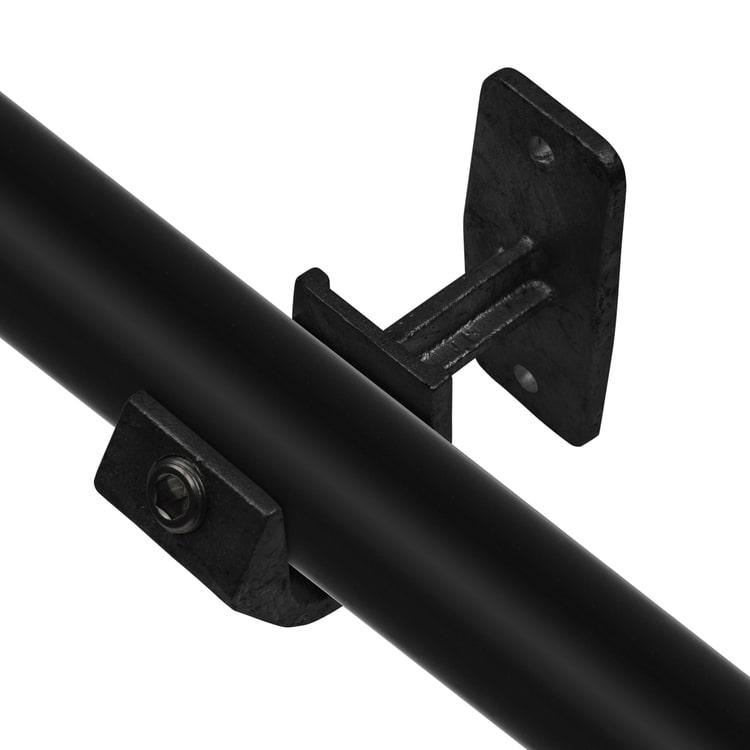 Karton Rohrverbinder Handlaufhalterung mit Einlage - Schwarz-C / 33,7 mm (50 Stück)
