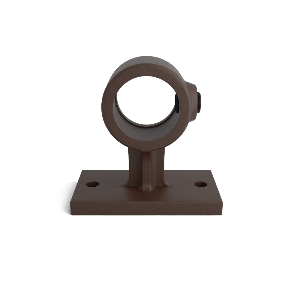 Buiskoppeling Leuningdrager - vintage bruin-B / 26,9 mm