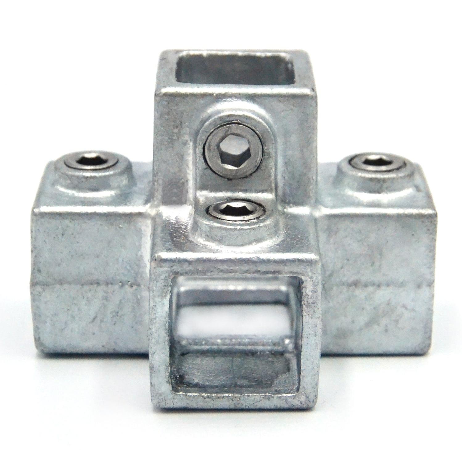 Rohrverbinder Kreuzstück für Stützrohr - quadratisch - 25 mm Rohrverbinder Kreuzstück für Stützrohr - quadratisch - 25 mm