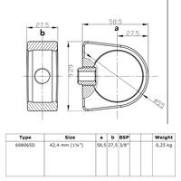 Karton Rohrverbinder Stützring-D / 42,4 mm (85 Stück)