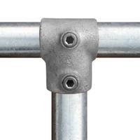 Rohrverbinder T-Stück kurz - Kombinationsmaß-FE / 60,3 mm - 48,3 mm