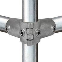 Doos Open klapbaar hoekstuk doorlopende staander 90°-E / 48,3 mm (18 stuks)