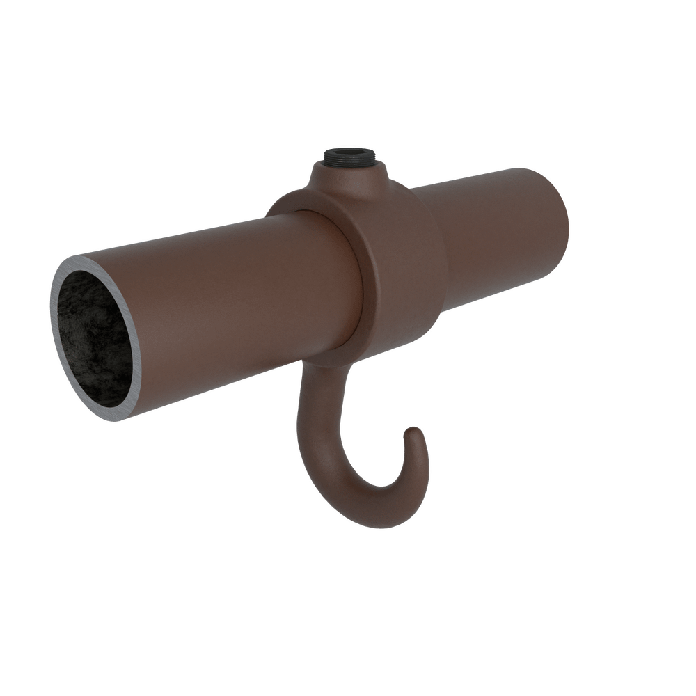 Buiskoppeling Kapstokhaak - vintage bruin-B / 26,9 mm