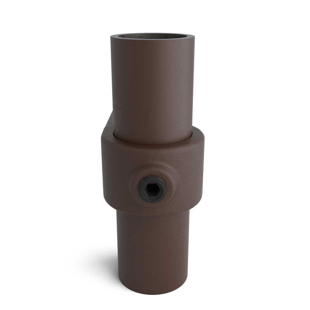 Buiskoppeling Oogdeel enkele lip - vintage bruin-B / 26,9 mm