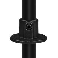 Doos Ronde voetplaat met doorloop – zwart - B / 26,9 mm (70 stuks)