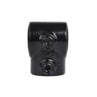 Karton Rohrverbinder T-Stück kurz - Schwarz-E / 48,3 mm (30 Stück)