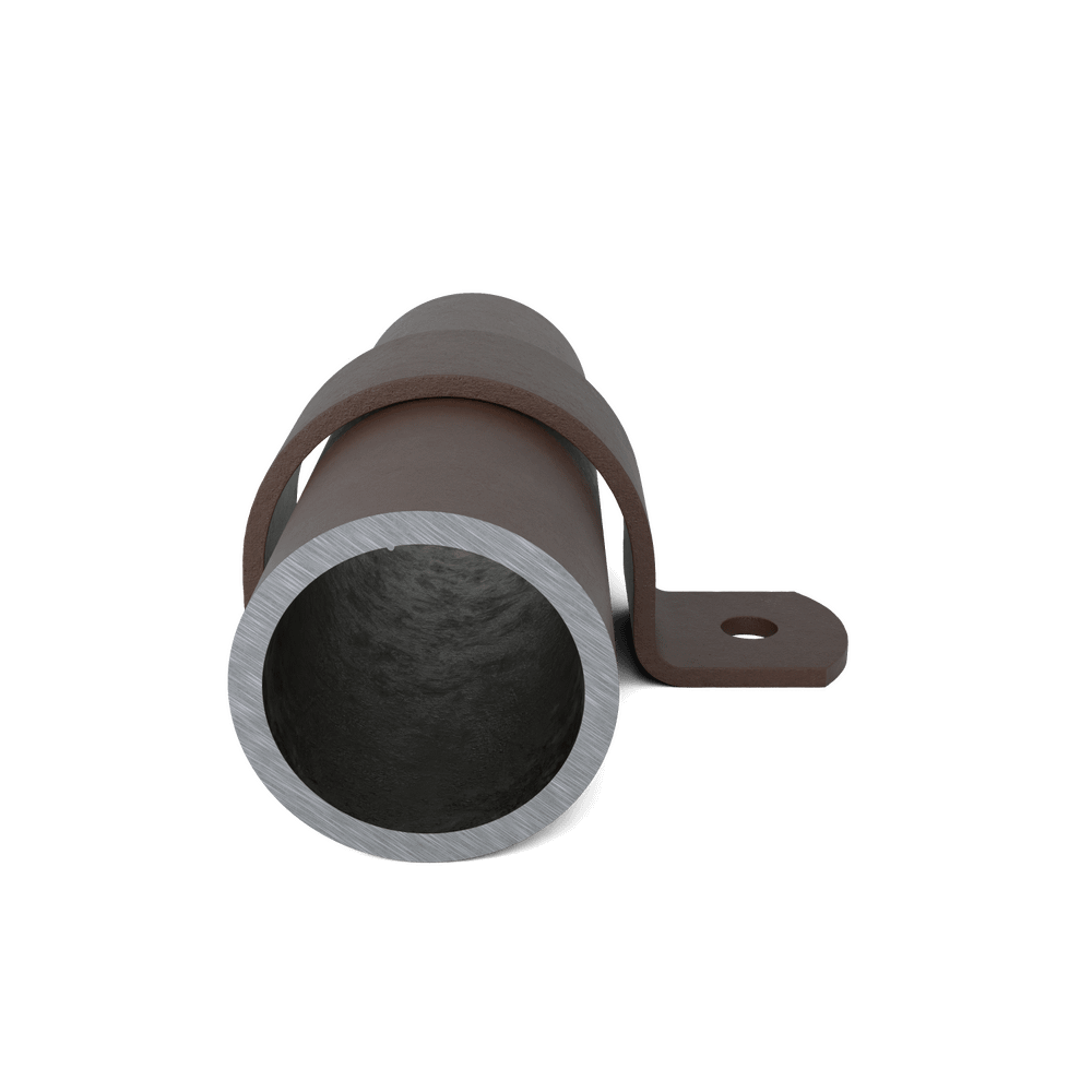 Buiskoppeling Kapbeugel - vintage bruin-B / 26,9 mm