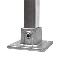 Doos Vierkante voetplaat - vierkant - 40 mm