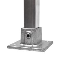 Doos Vierkante voetplaat - vierkant - 40 mm