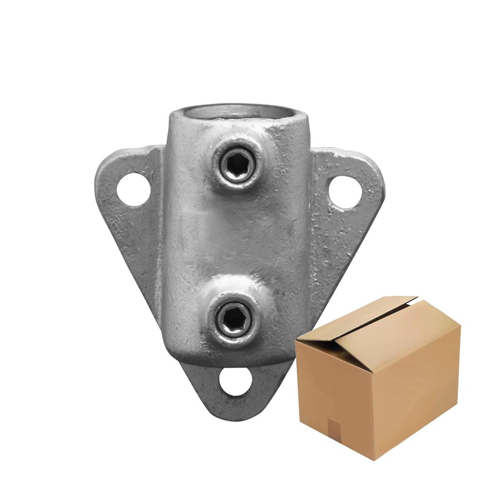 Karton Rohrverbinder Wandhalter Dreieckflansch-C / 33,7 mm (30 Stück)
