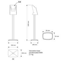 Brochurehouder Stockport 3 Houders