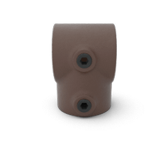 Buiskoppeling Kort T-stuk - vintage bruin-B / 26,9 mm