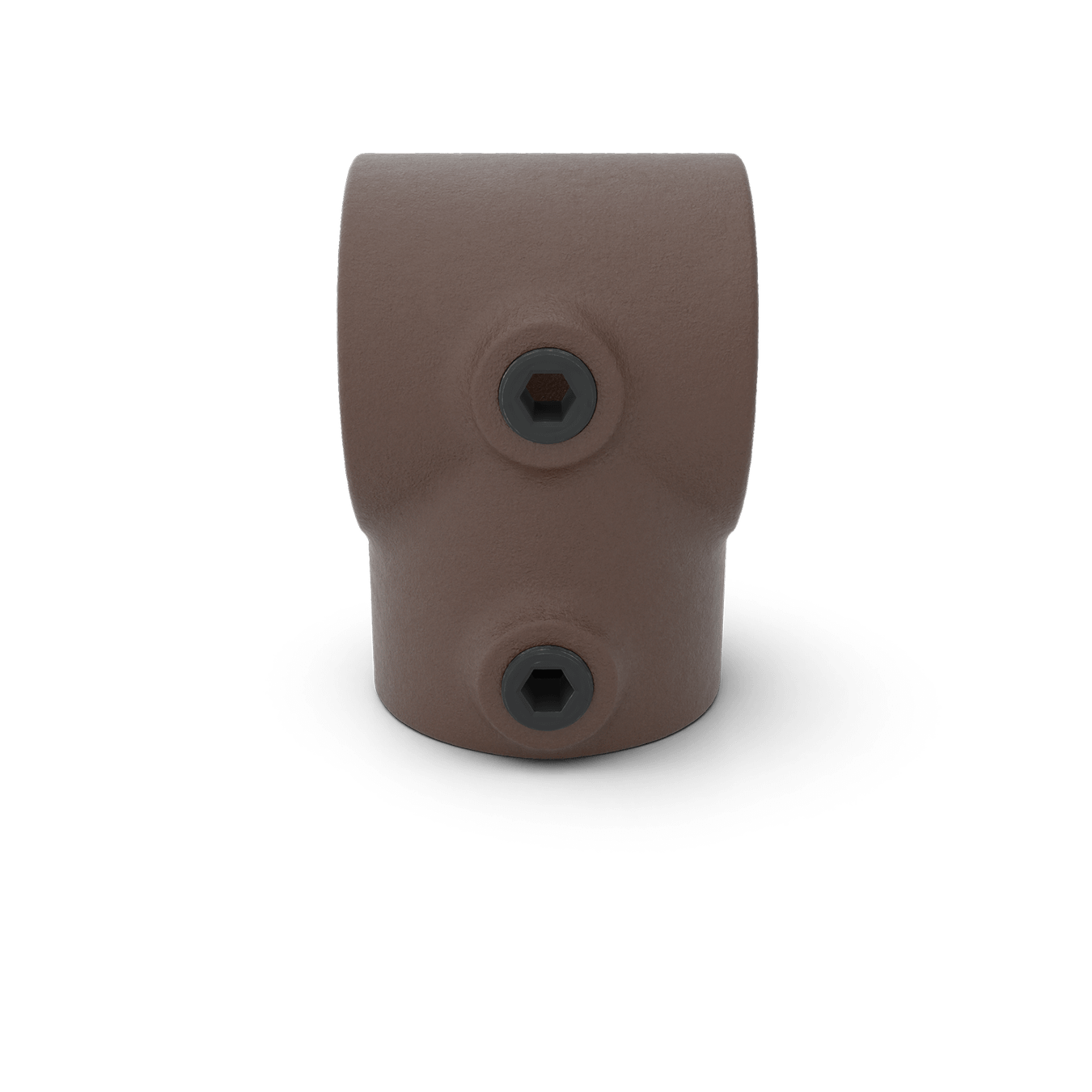 Buiskoppeling Kort T-stuk - vintage bruin-B / 26,9 mm